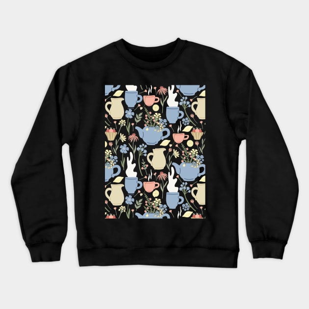 Pastel tea pot Crewneck Sweatshirt by Ingenious Creator